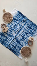 Load image into Gallery viewer, Hand-dyed Indigo- Itajime