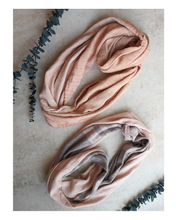 Load image into Gallery viewer, Avocado Dyed Infinity Scarf
