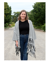 Load image into Gallery viewer, Textured kimono- Black